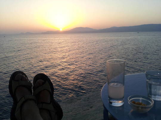 Sonnenuntergang auf Hydra
