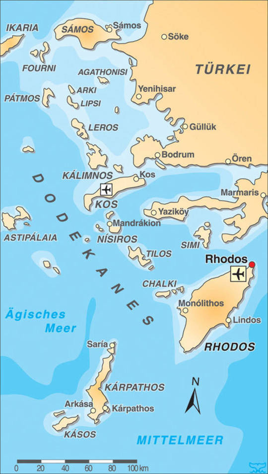 Die Inselgruppe Dodekanes